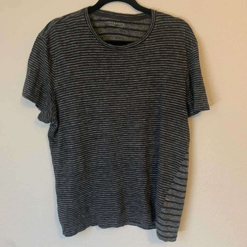 Men’s All Saints pattern blocking tee